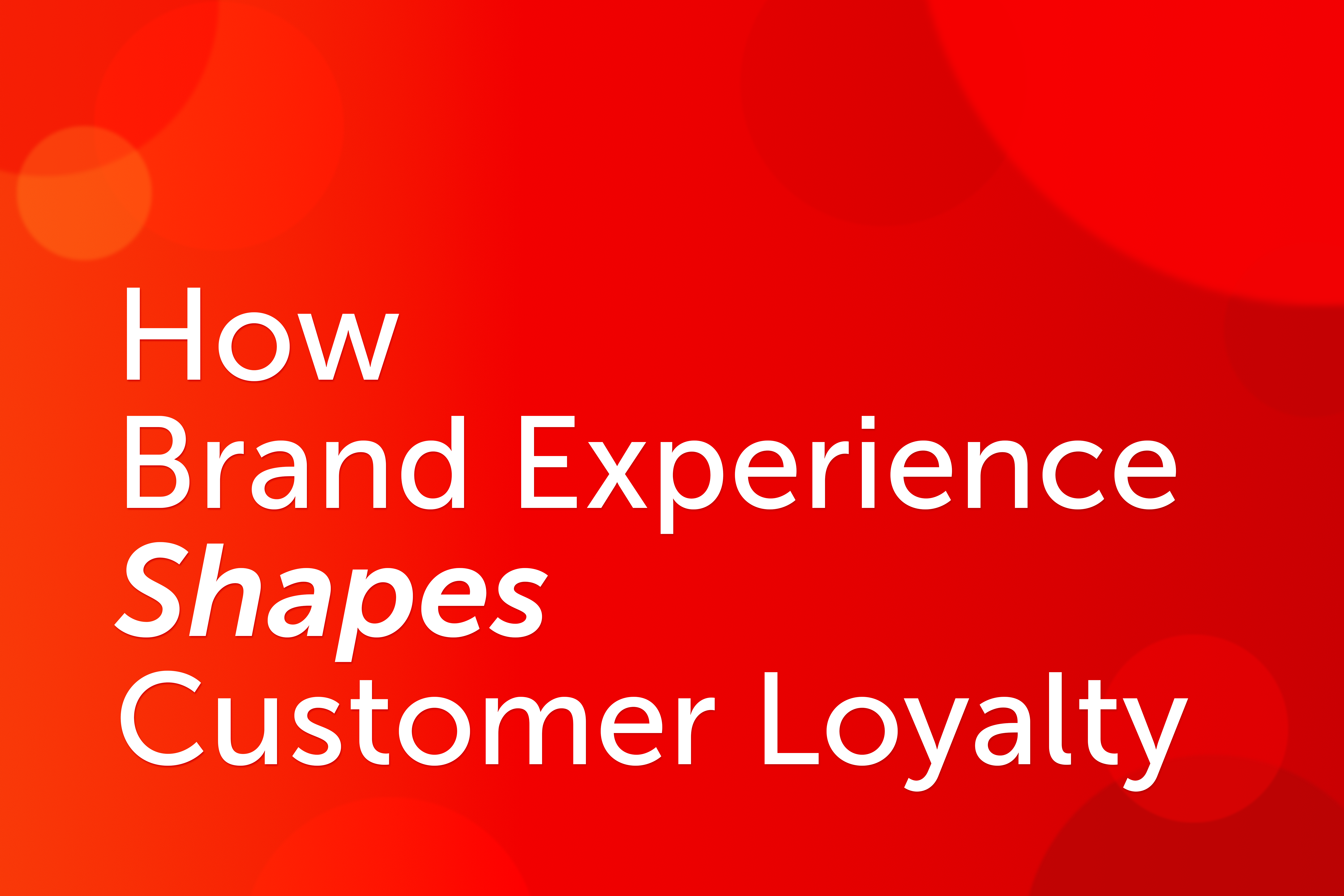 How Brand Experience Shapes Customer Loyalty